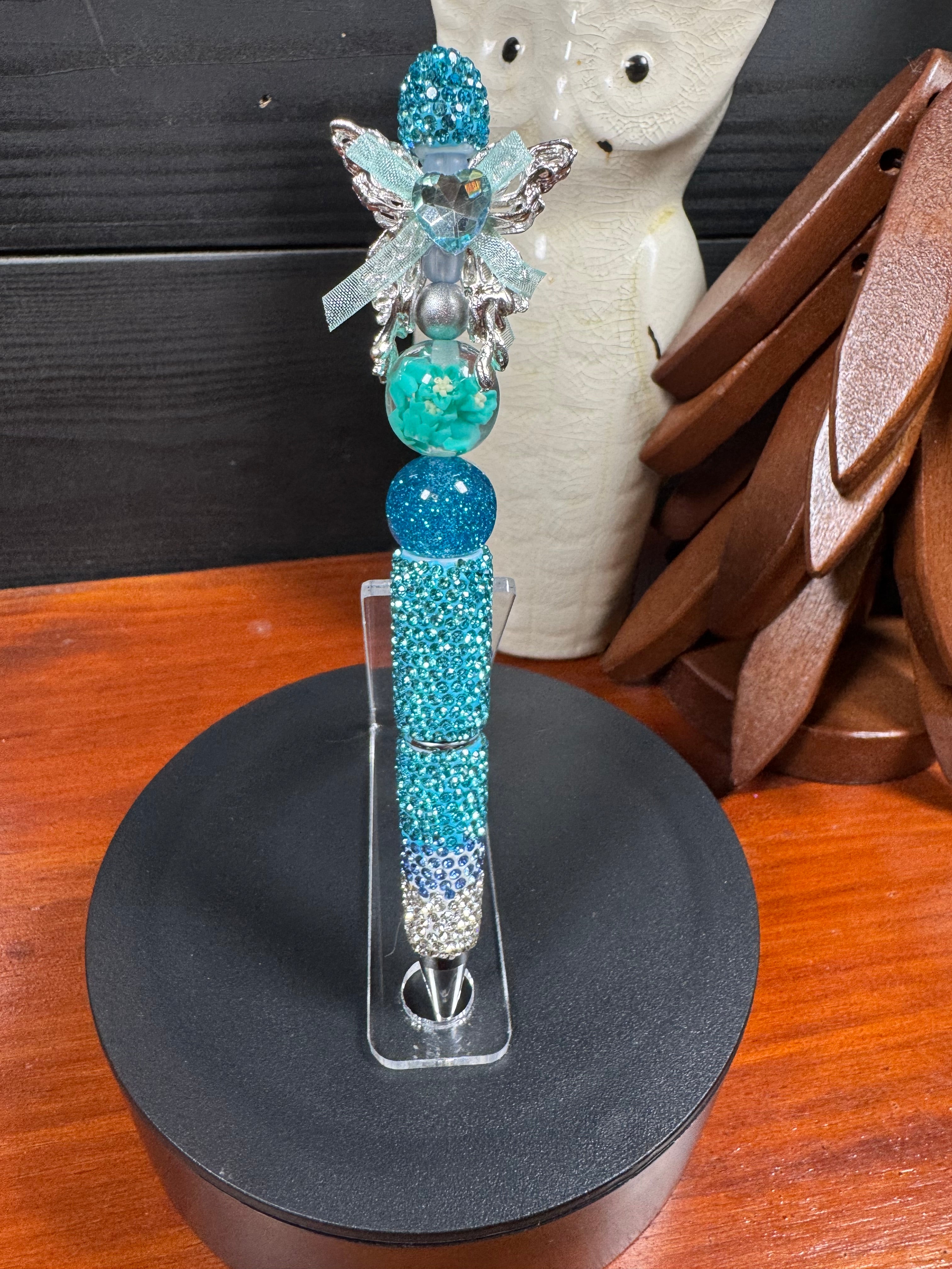 Rhinestone Butterfly And Bow Pens