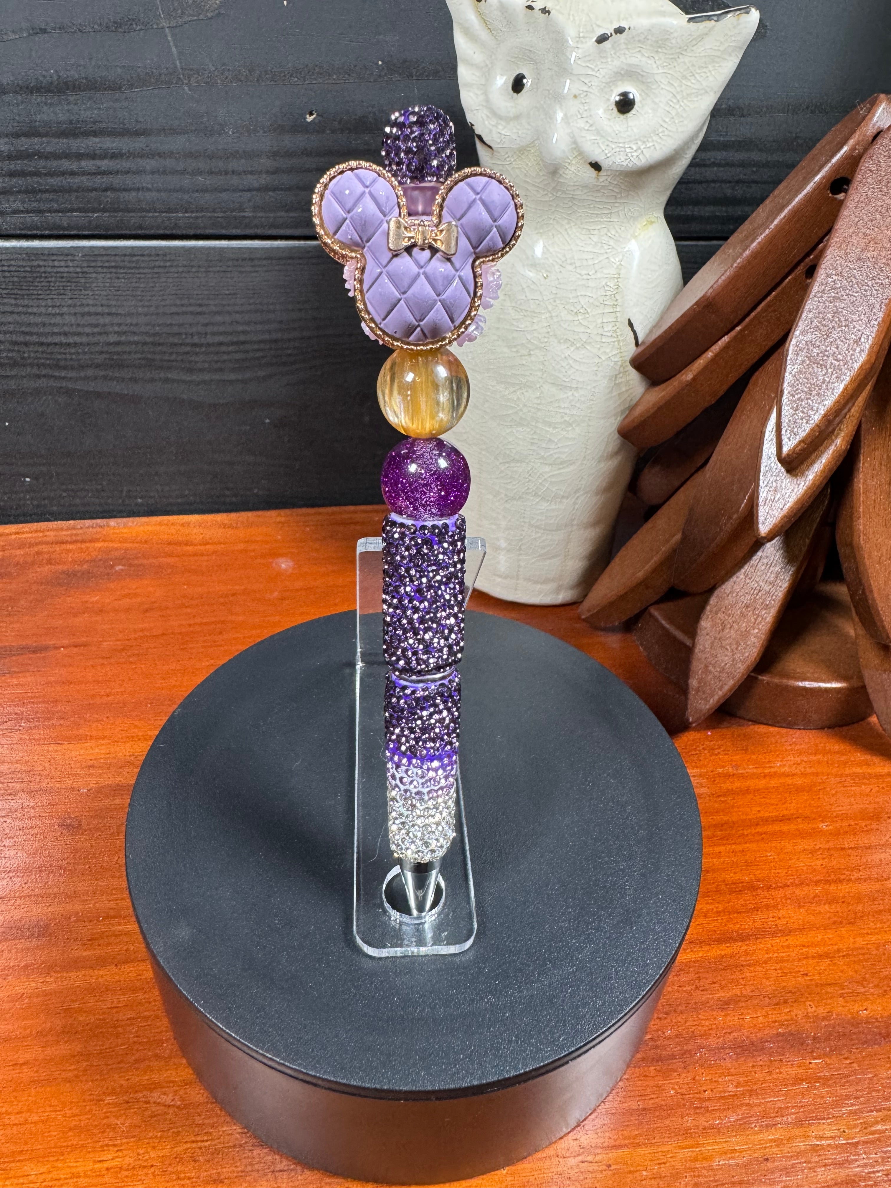 Rhinestone Mouse And Bear Pens