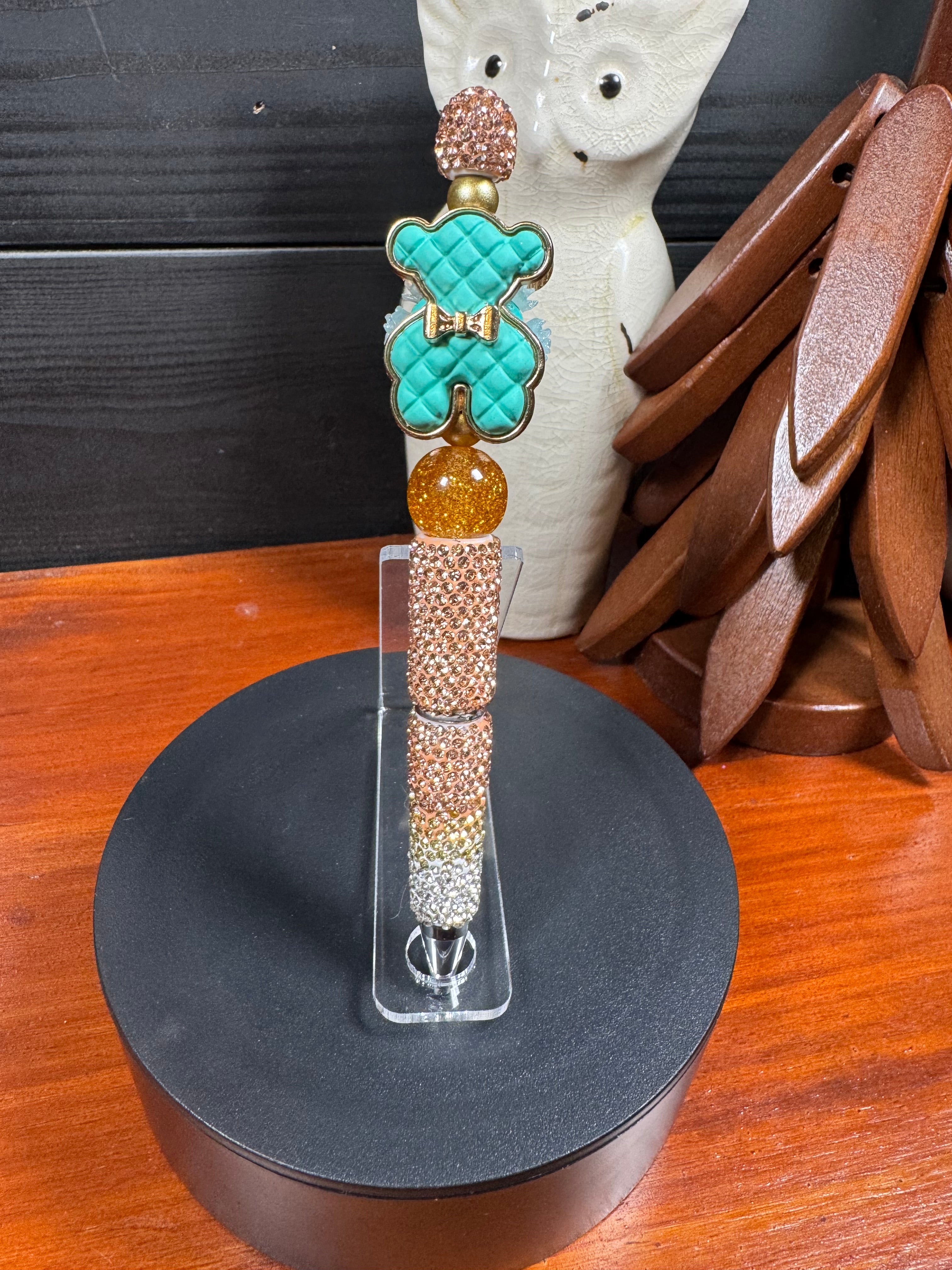 Rhinestone Mouse And Bear Pens