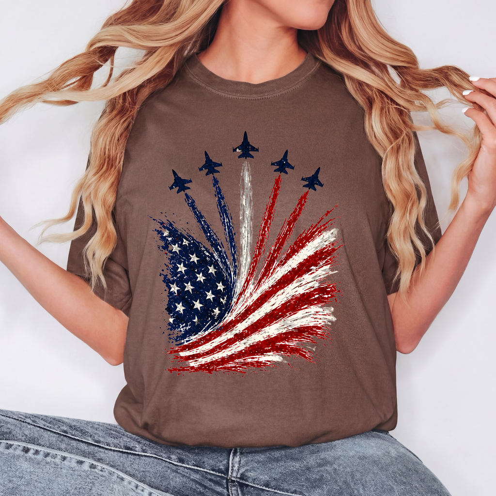 Comfort Colors: Stars Stripes And Jets T-Shirt