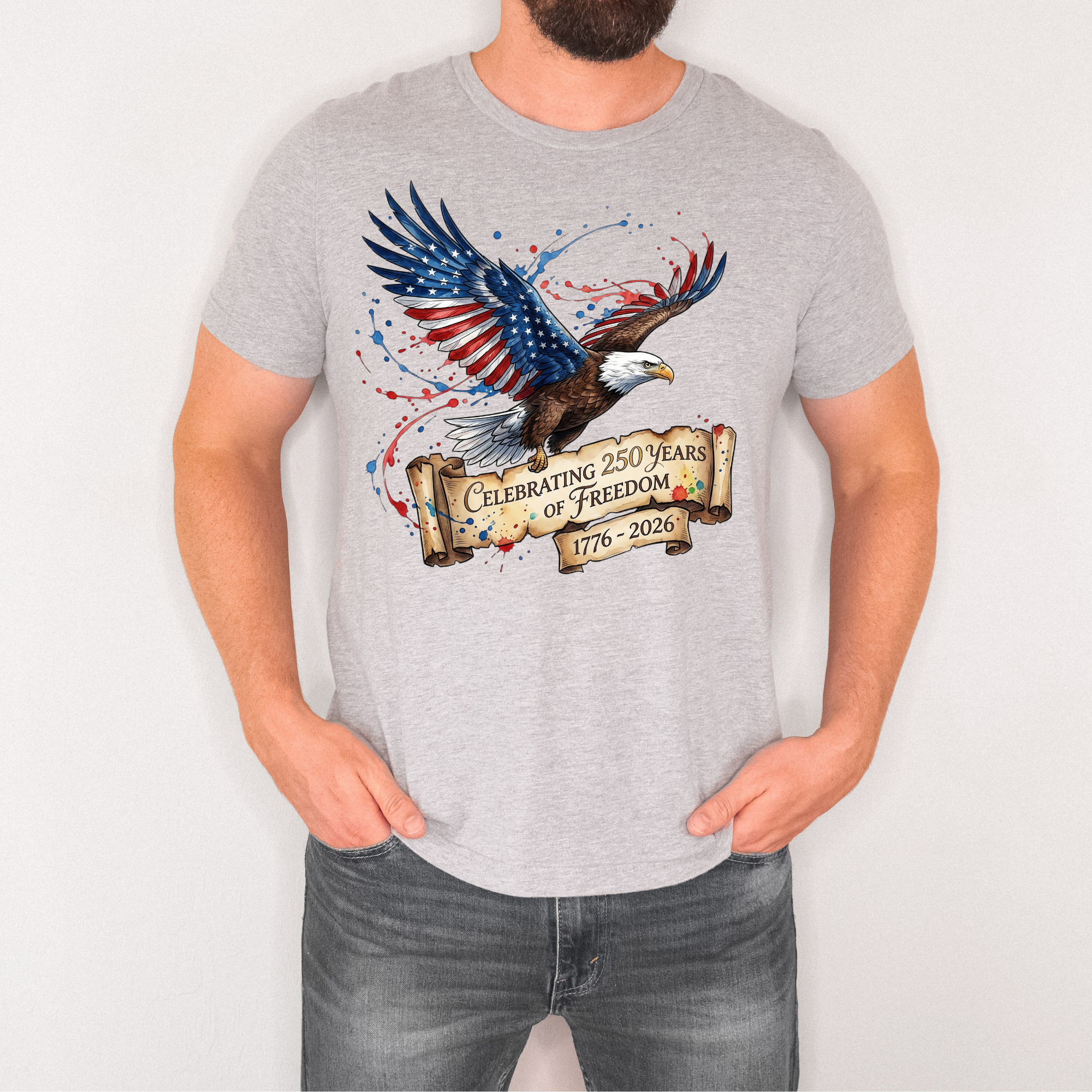 Bella+Canvas: Patriotic Eagle T-Shirt