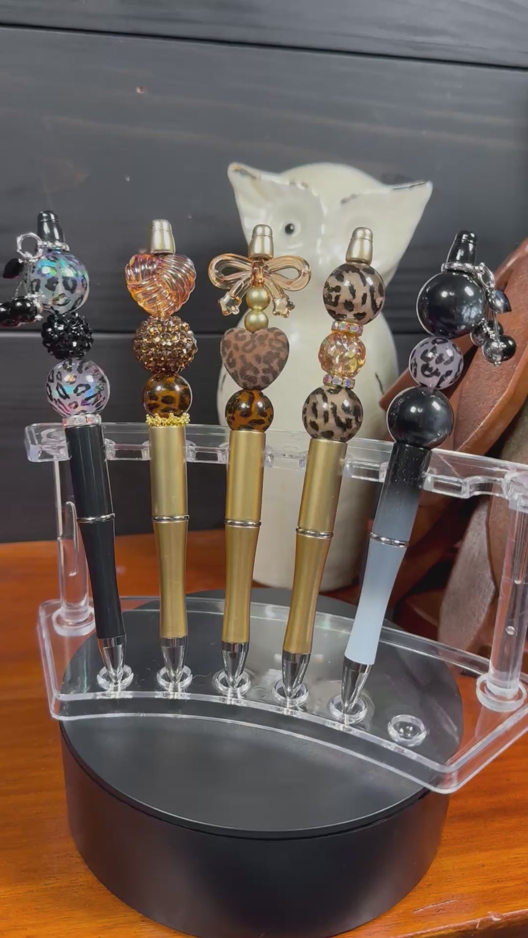 Hand Crafted Leopard Pens